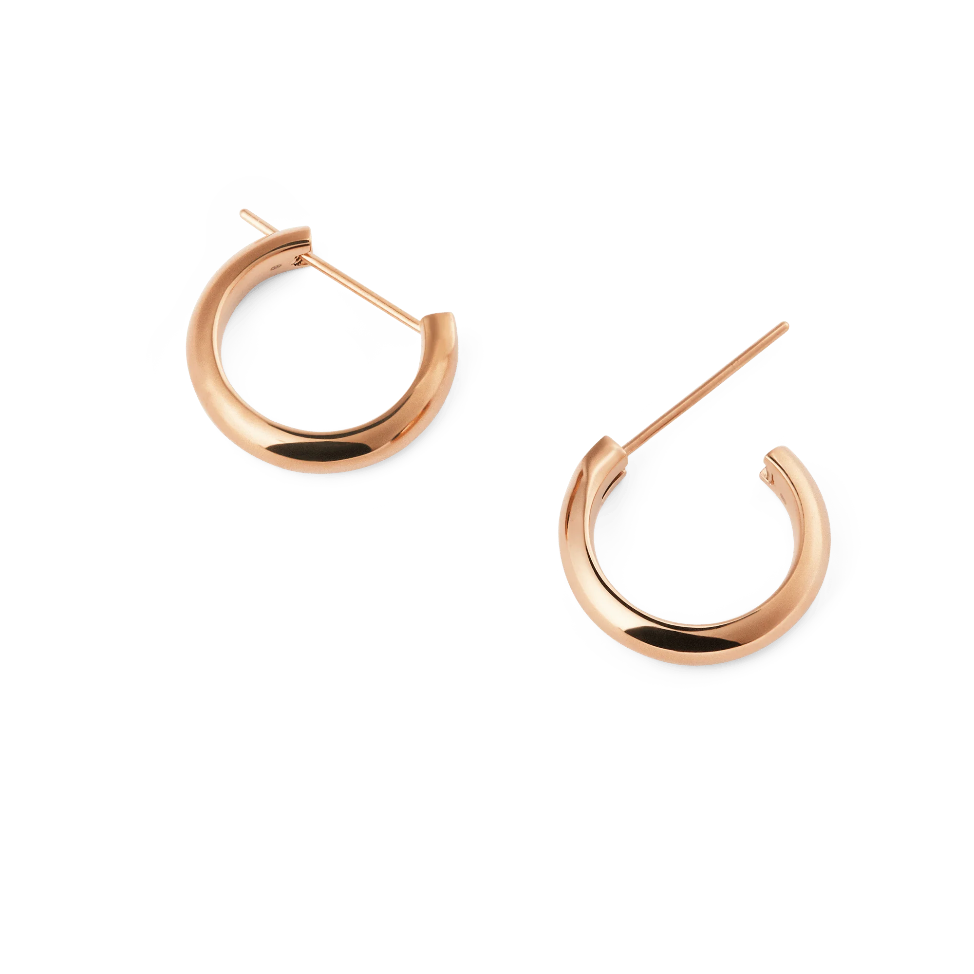 Arch Earrings Rose Gold 12mm - Image 4