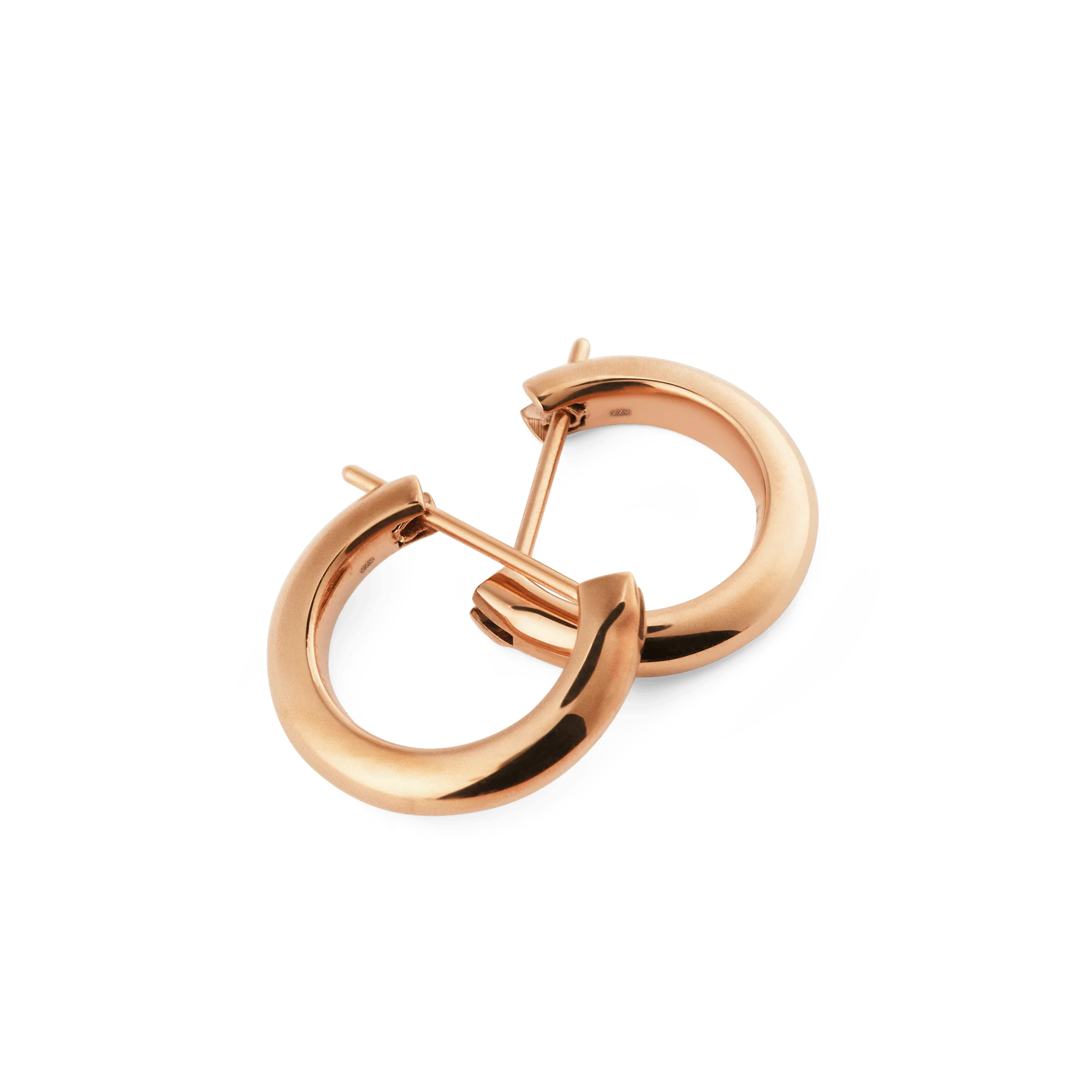 Arch Earrings Rose Gold 9mm - Image 3