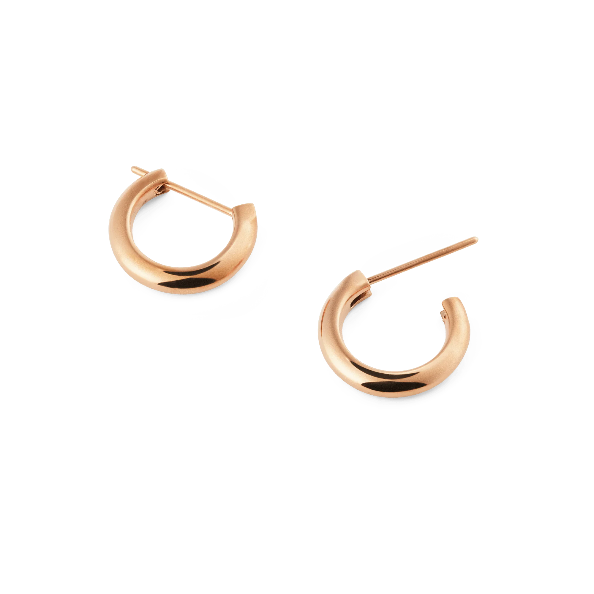 Arch Earrings Rose Gold 9mm - Image 4
