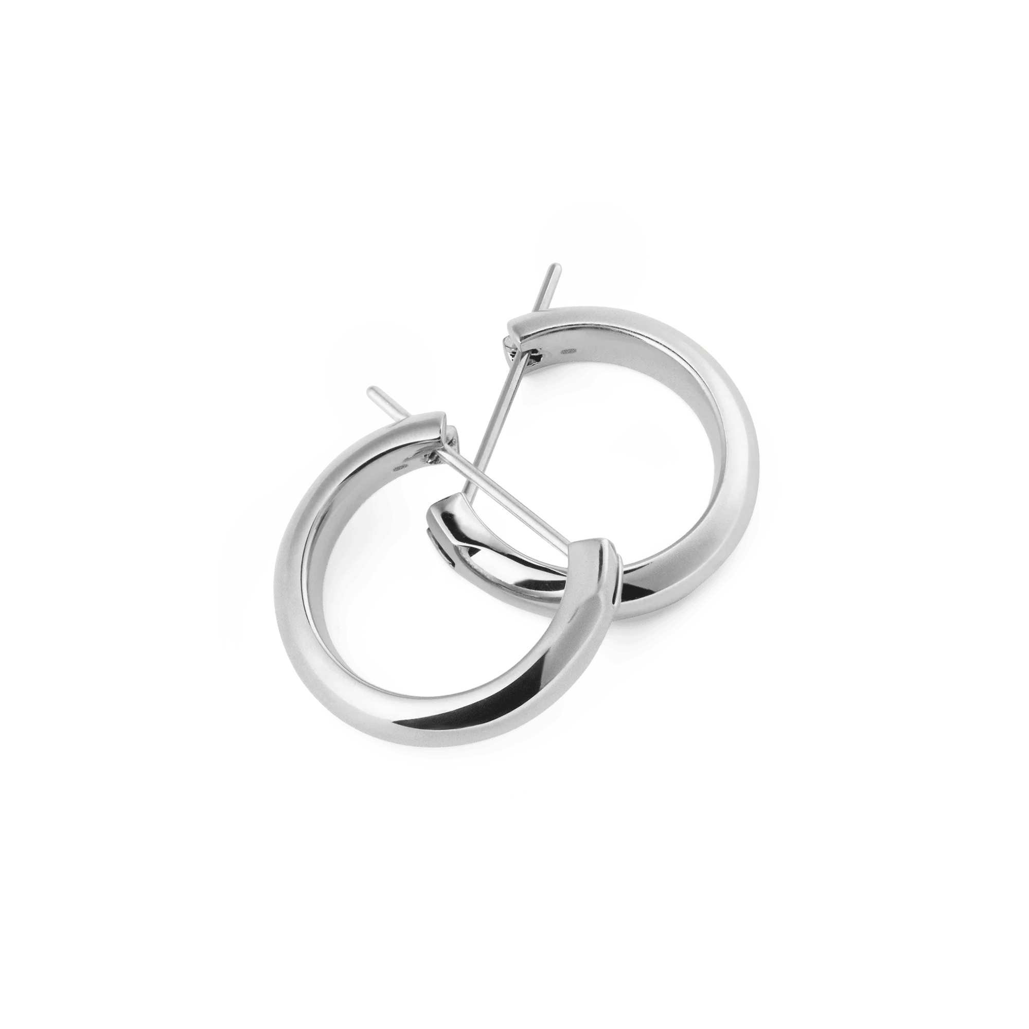 Arch Earrings Silver 12mm - Image 3