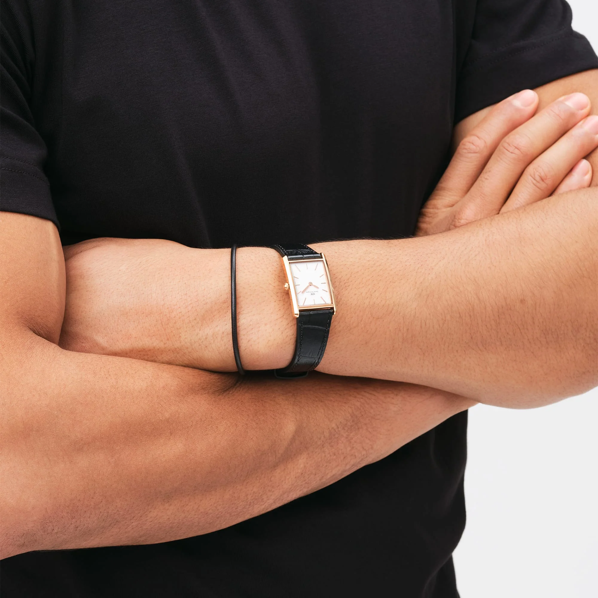 Bound Black Crocodile Rose Gold - Image 7