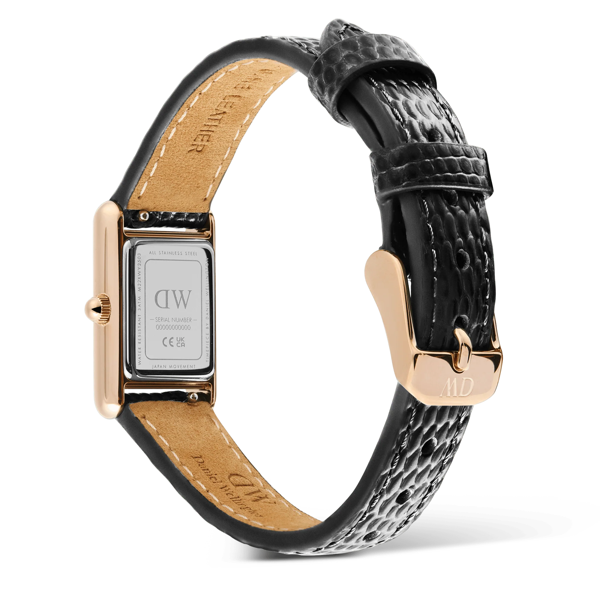 Bound Mini Black Lizard Rose Gold - Image 5