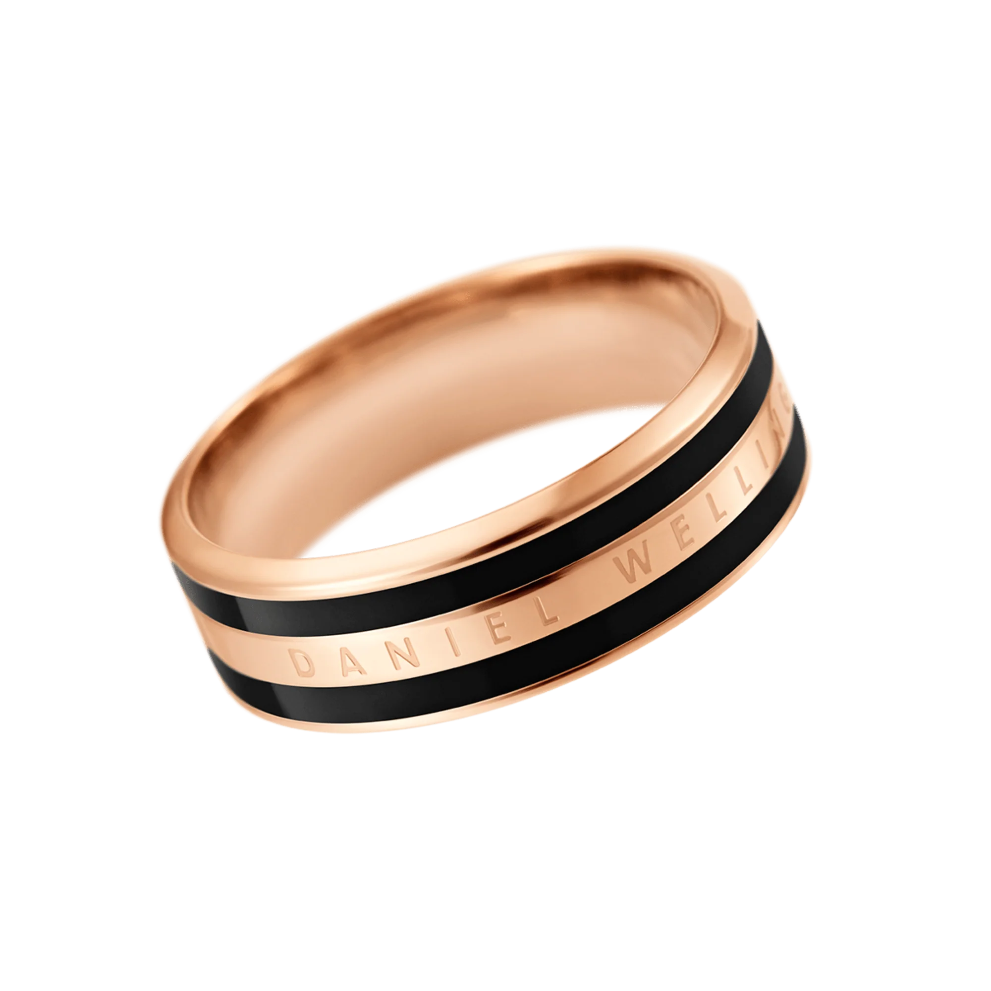 Emalie Ring Rose Gold Black - Image 6