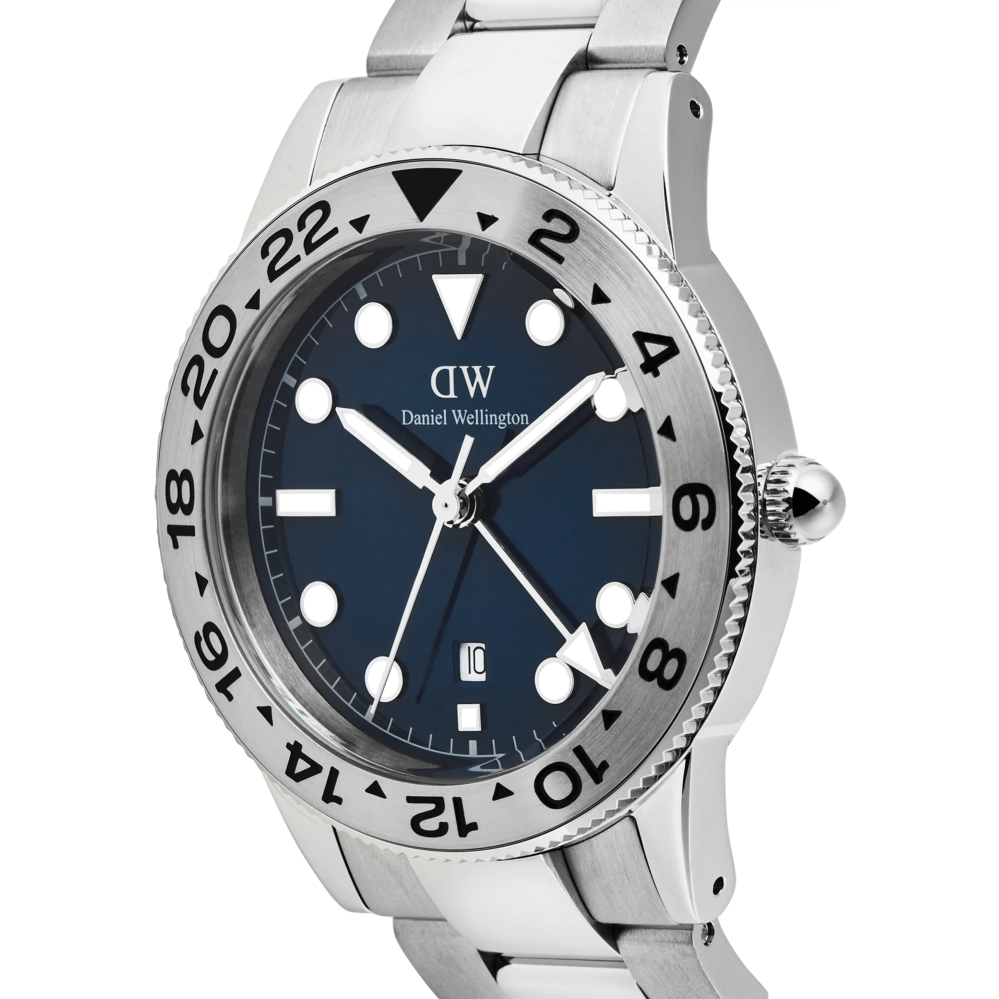 Iconic GMT Link Brushed Bezel Silver - Image 3
