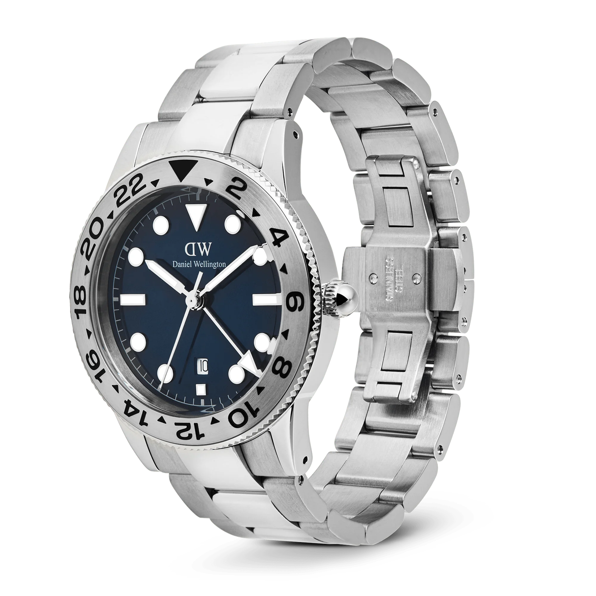 Iconic GMT Link Brushed Bezel Silver - Image 5